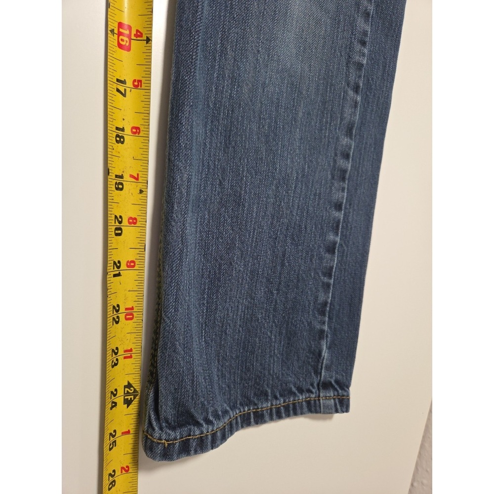 Youth 505 Levi's 10 Slim 23" X 25" Straight Leg‎ Denim Jeans Pants CG - Picture 8 of 9